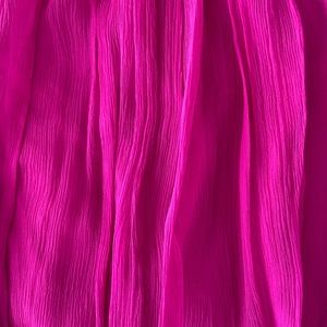 Amsale bridesmaid dress. Fuschia silk. Size 6.